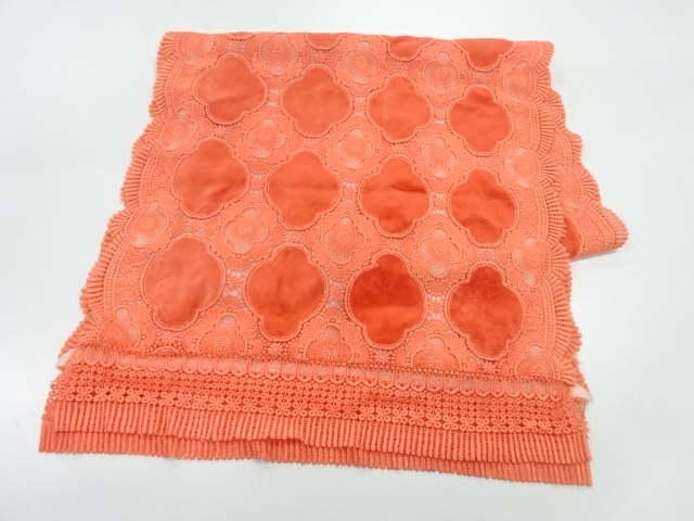 ビロードレース花模様ショール